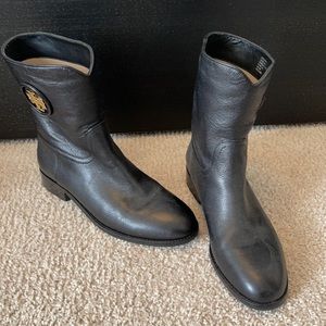 Tory Burch black booties.